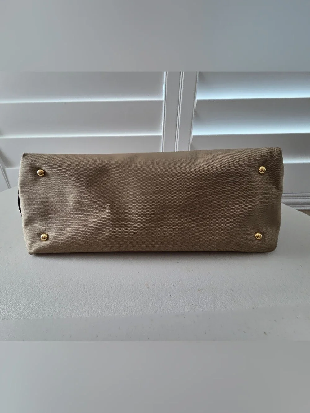 Michael Kors Champagne Gold  Metallic Shoulder Bag with Braided Rope Straps